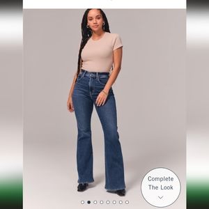A&F High Rise Flare Jeans LONG